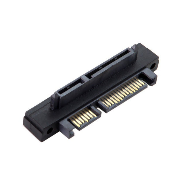 SATA 7+15 Pin 90 Degree Adapter, Male to Female, for Hard Drive Connection