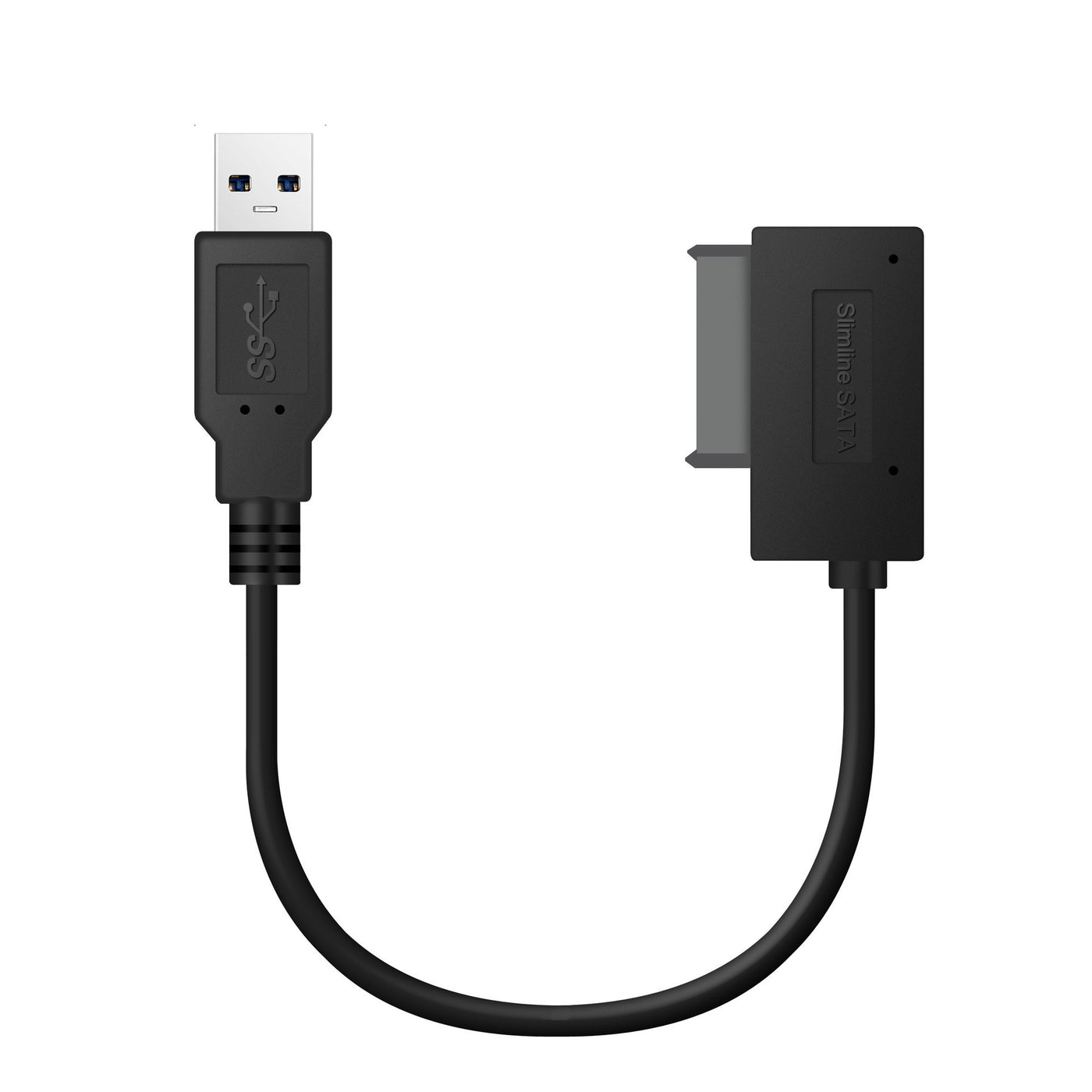 USB to SATA Cable, SSD Hard Drive Data Adapter, SATA 7+9 Pin, for External Storage