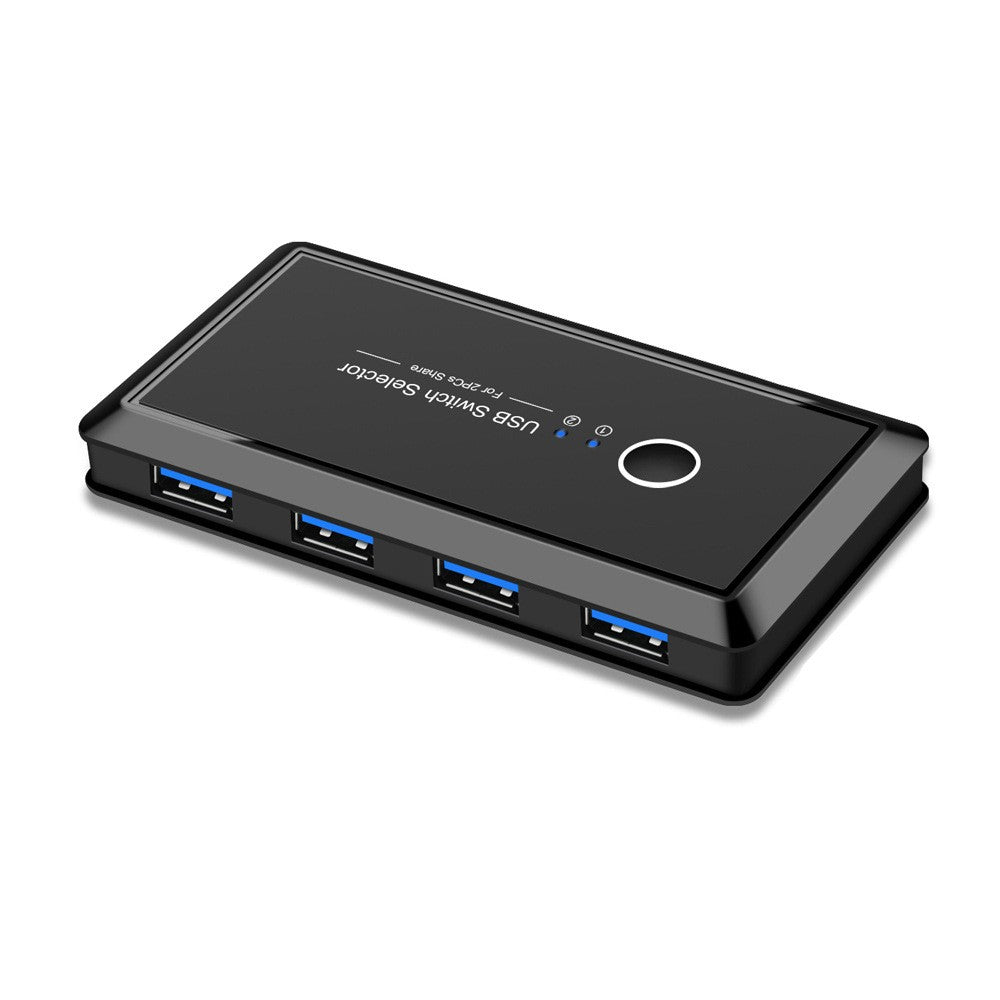 USB 3.0 Switch 4 Ports 2 Inputs, Printer Sharing Hub for Computer