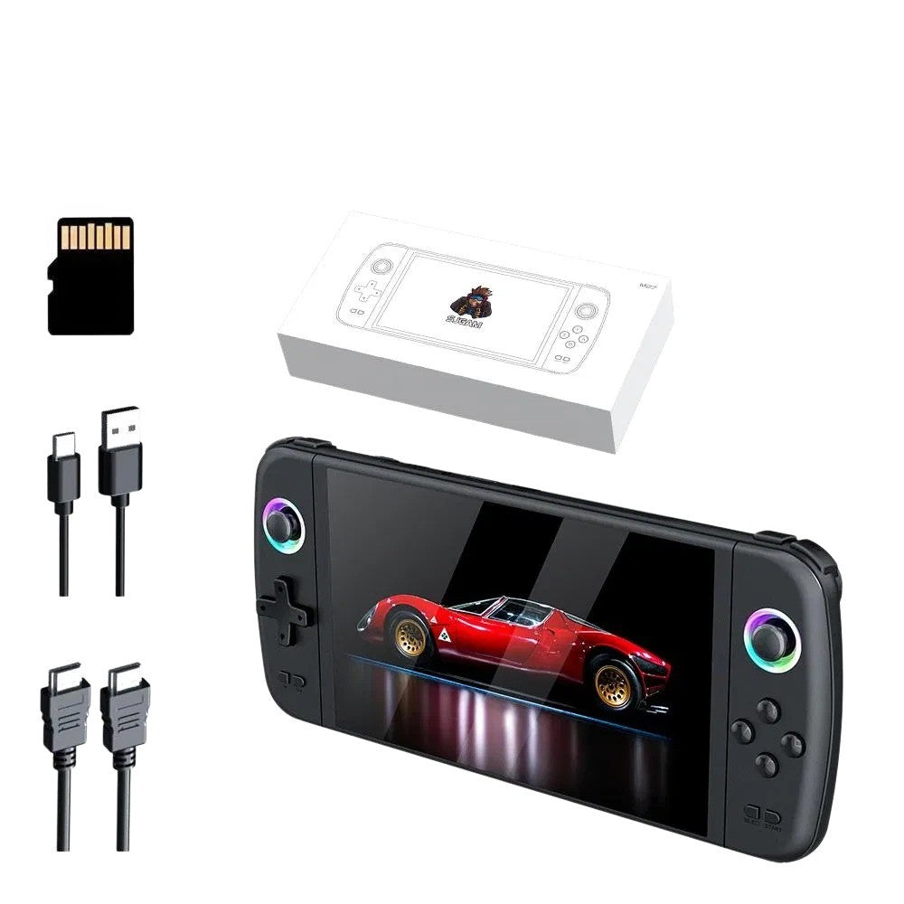 Retro Game Console M27, 7" Screen, 16GB/64GB/128GB Storage, Built-in Classic Games