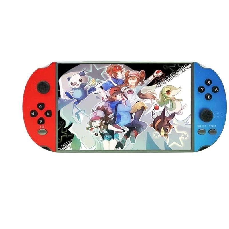 7 Inch Retro Handheld Video Game Console, Multimedia Player, Portable Gaming