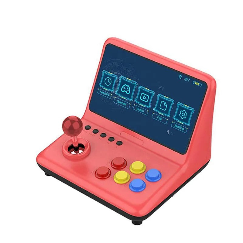9 Inch Retro Arcade Handheld Game Console, Joystick, 32GB, Red