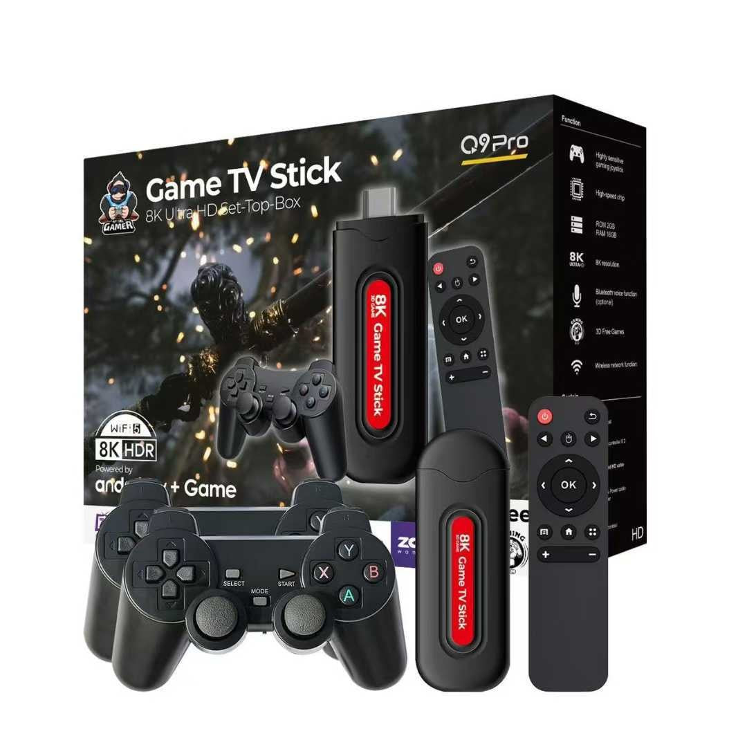 Q9 PRO Portable Dual System TV Game Console, Retro Video Game Player for Home & Travel