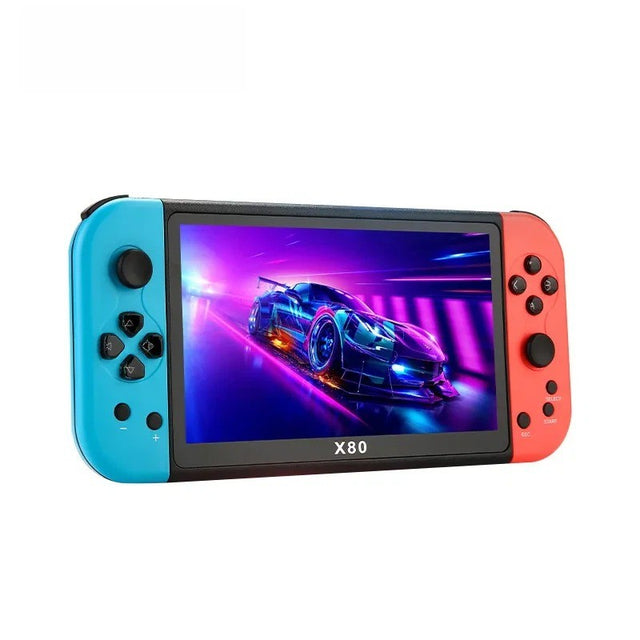 X80 7" Handheld Game Console with 20000 Games, Portable Classic Video Player for Kids