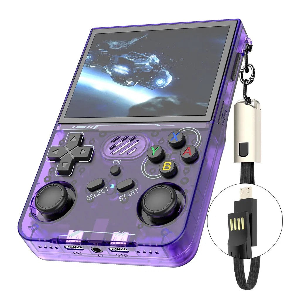 R36xx Handheld Retro Game Console 3.5" Screen, WiFi, 2 Player, 64G, for Kids & Adults