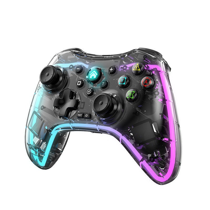 Transparent Game Controller for Switch PRO, Android Phone & PC, Ergonomic Grip
