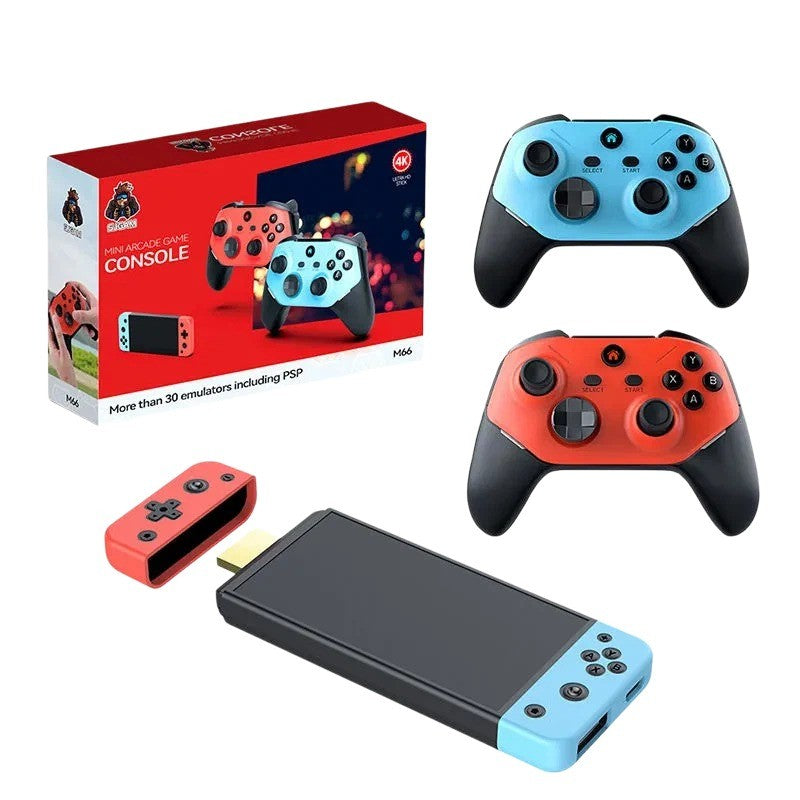 4K Game Stick with 20000+ Classic Games, Wireless Controller, TV Console