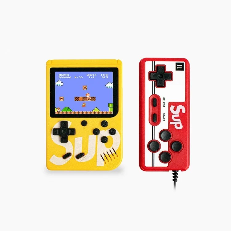 400-in-1 Retro Video Game Console, Single & Double Player, Portable, PC Material