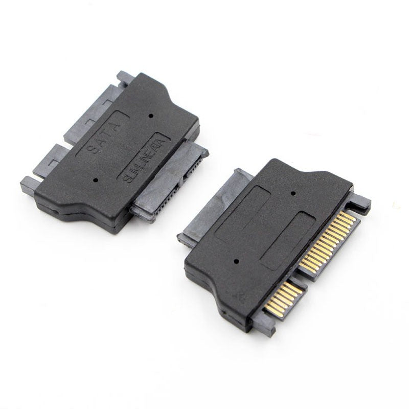 SATA 7+15P Male to SATA 7+6P Female Adapter, Slimline Converter for HDD