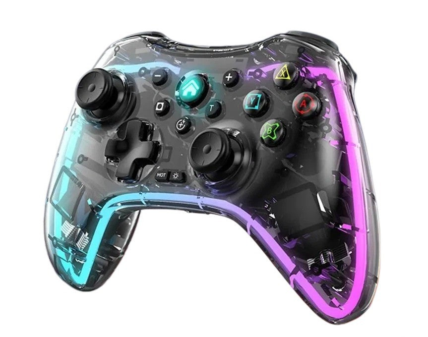 Transparent Joystick Switch PRO Breathing BT Controller Gamepad for Switch