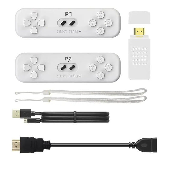 Y2fit Wireless Retro Video Game Console, 4K HD, Double Player, Built-in 1086 Games