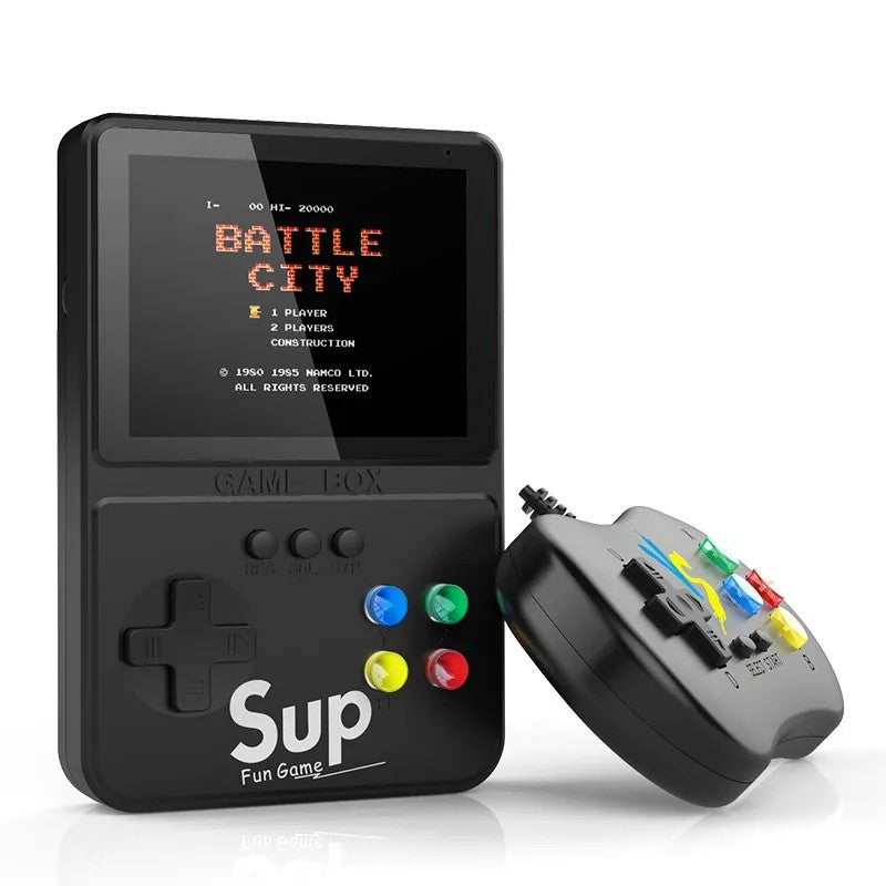 3.0" Handheld Game Console with 500 Retro Games Pre-Installed, Portable for Travel-black