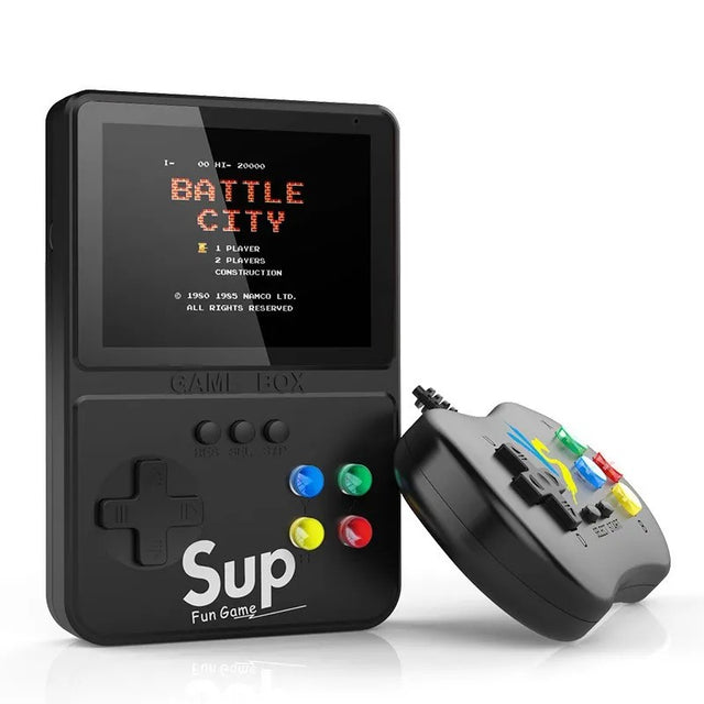 3.0" Handheld Game Console with 500 Retro Games Pre-Installed, Portable for Travel-black