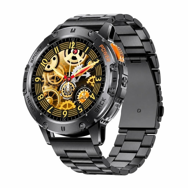 Men's Smartwatch 1.43" AMOLED, Bluetooth Calling, Fitness Tracker with Heart Rate & Sleep Monitor