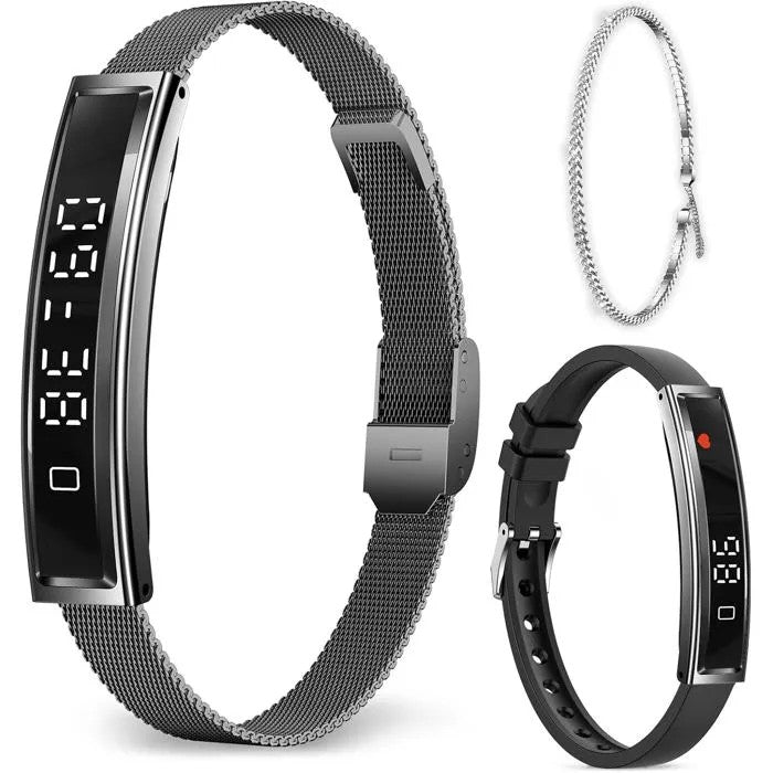 Smartwatch for Sports, SpO2/HR/Stress Monitor, Water Resistant, 3-5 Days Battery