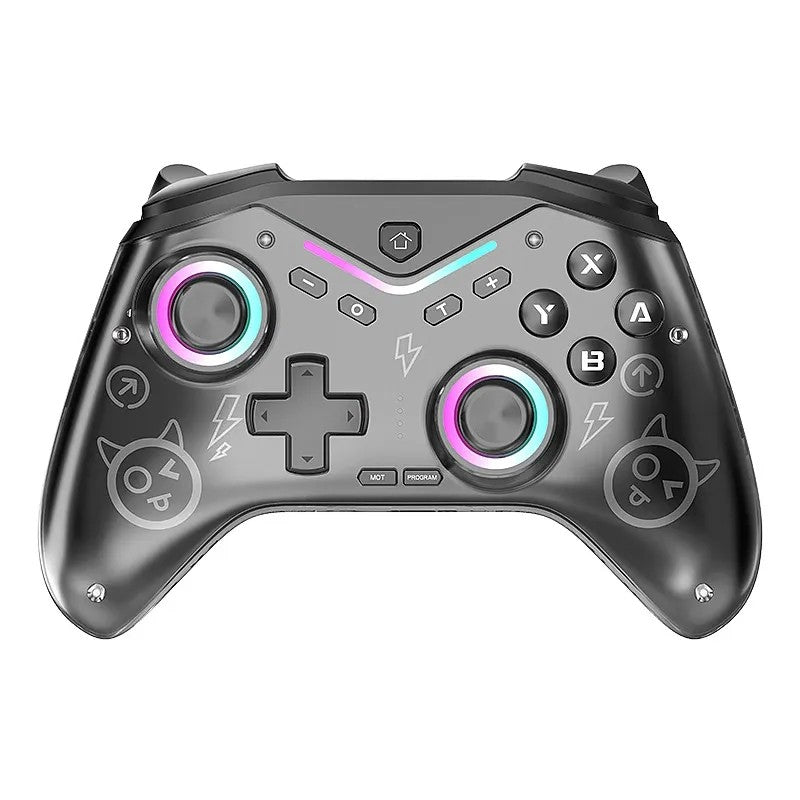 RGB Gaming Controller with Motion Sensing, Macro Editing, Wake-Up Function, for PC/Android/Switch