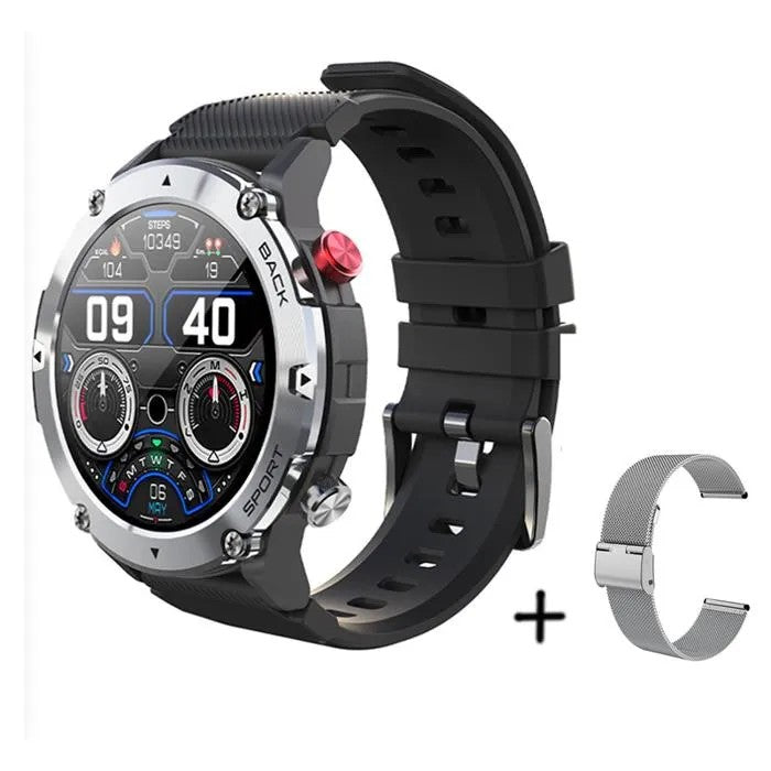 Smartwatch with Bluetooth Calling, Music, Outdoor Sports, Black