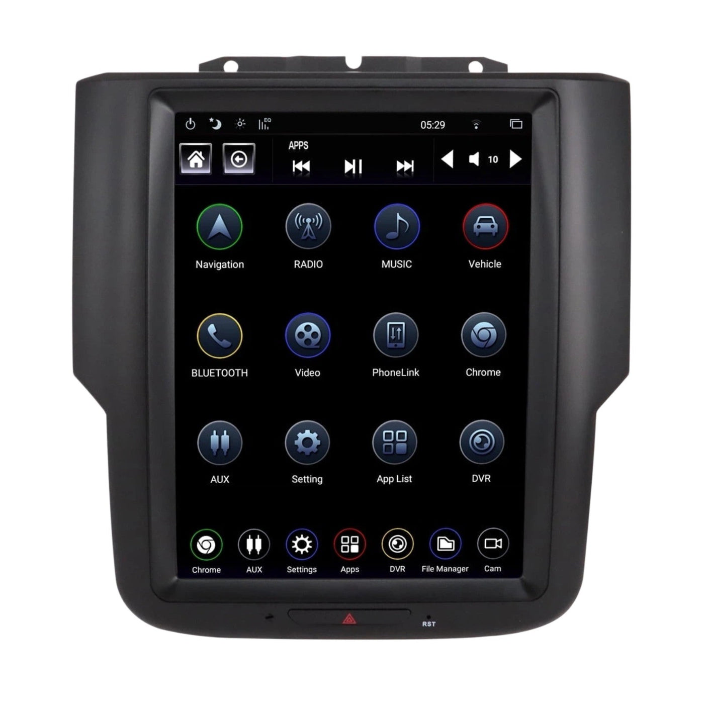 10.4" Car Radio for RAM 2013-2018, Apple CarPlay, Android Auto, GPS, Bluetooth, DSP