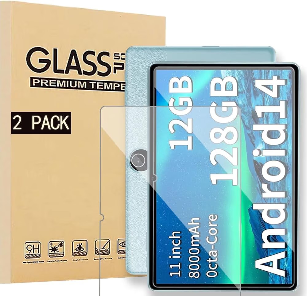 2-Pack Screen Protector Compatible with COLORROOM C5 11", 9H Tempered Glass, Scratch Prevention