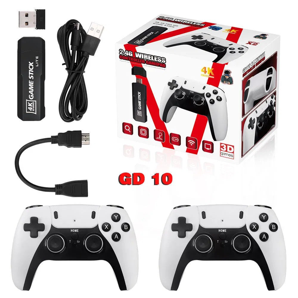 Retro Video Game Console with Dual Wireless Controllers, TV Game Stick, Family Entertainment