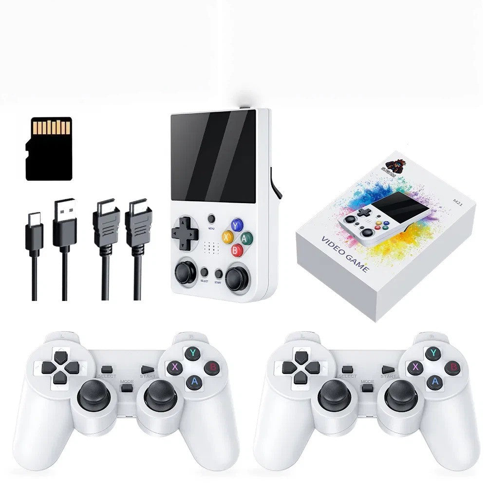 Retro Handheld Gaming Player M21, 3.5" Screen, 20000+ Games, Dual 3D Joystick, Portable