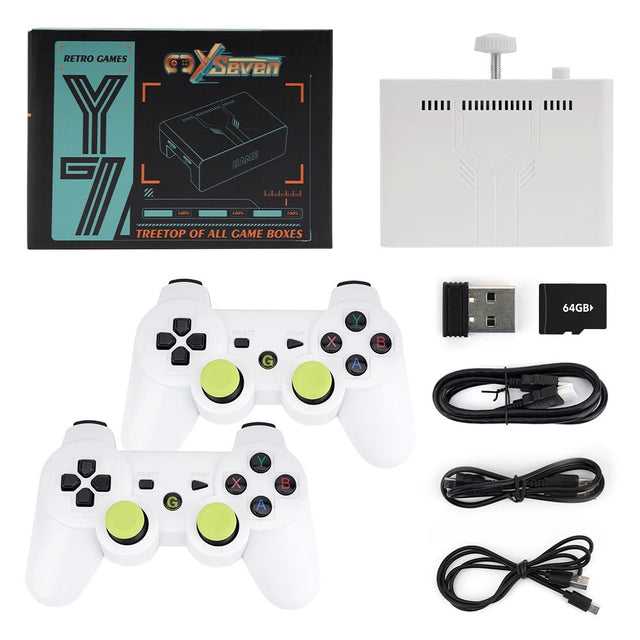Portable 7-Inch Retro Game Console with 10000+ Games, Handheld for Travel & Home