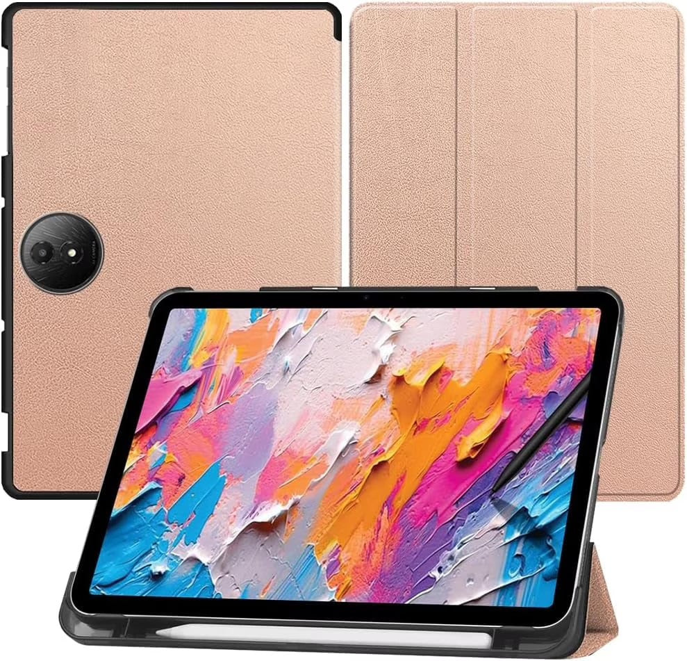TCL NXTPaper 11 Plus Tablet Case 11.5", Ultra Thin, Trifold Stand, Magnetic Closure, Shockproof, Rose Gold