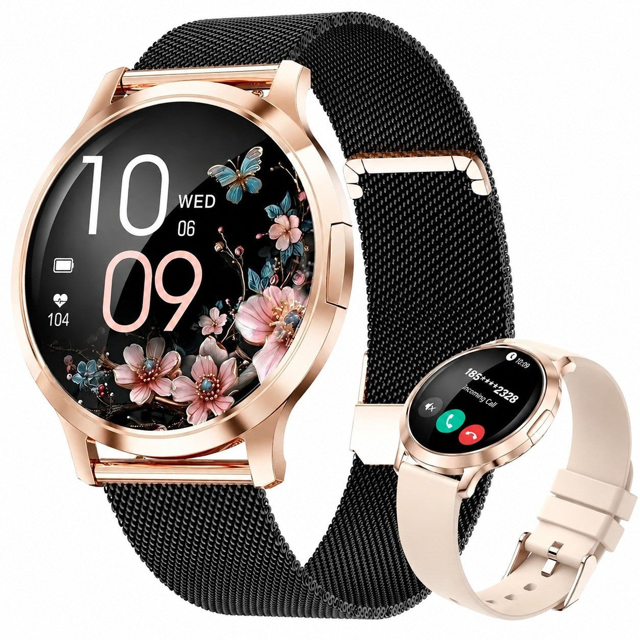 Women's Smartwatch with Bluetooth Calling, 1.32" AMOLED Display, 110+ Sports Modes