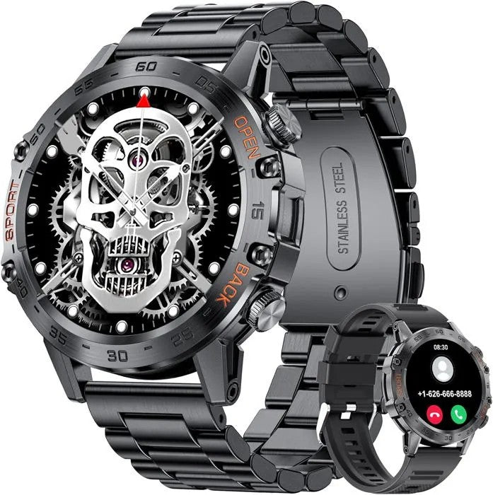 Military Smartwatch for Men, Bluetooth Calling, 1.39" HD, 100+ Sports Modes, Heart Rate Monitor