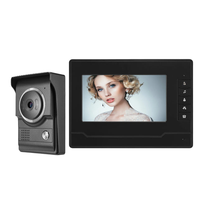 7-Inch Color Visual Intercom Doorbell, HD 800x480, for Home Villa Office