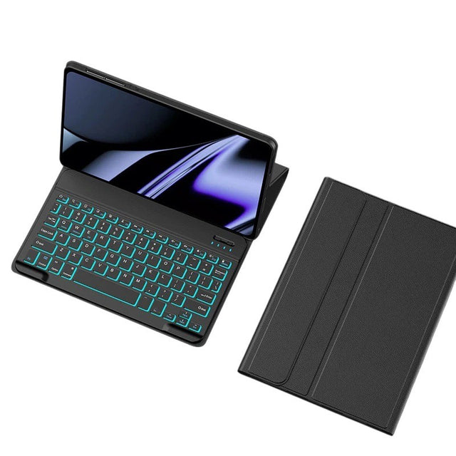 Detachable Bluetooth Keyboard Case with RGB Backlighting Compatible with Xiaomi Redmi Pad SE 11 2023, Black