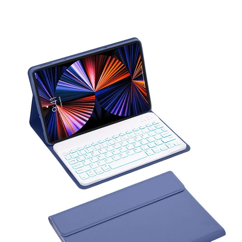 Bluetooth Keyboard Case Compatible with Xiaomi Redmi Pad 2 Pro 12.1" 2025, RGB Backlight, Purple