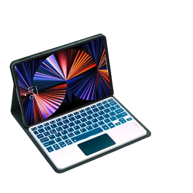 Green Touchscreen RGB Backlit Keyboard Case Compatible with Xiaomi Redmi Pad 2 Pro 12.1-inch 2025