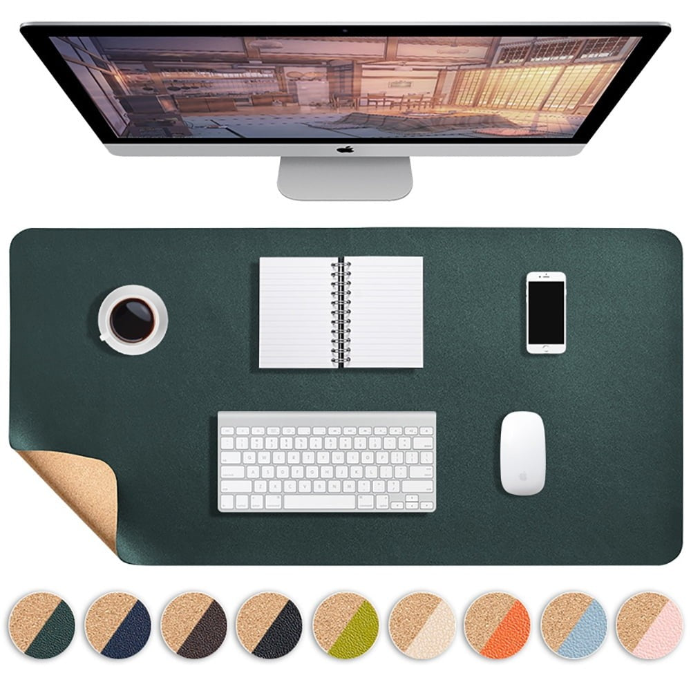 Waterproof Gaming Mouse Pad, Extended Keyboard Desk Mat, Green, 100x50cm