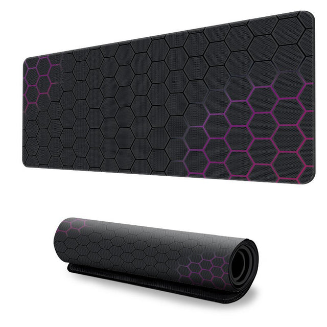 Large Non-Slip Mouse Pad with Honeycomb Grid, 50x100cm Extended Gaming & Office Desk Mat, Waterproof