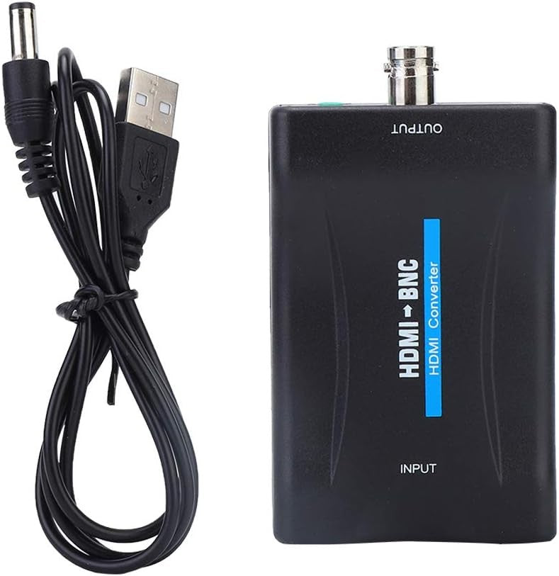 HDMI to BNC Composite Video 3.5mm Audio Adapter Converter, 480i/576i NTSC/PAL for CCTV & DVD