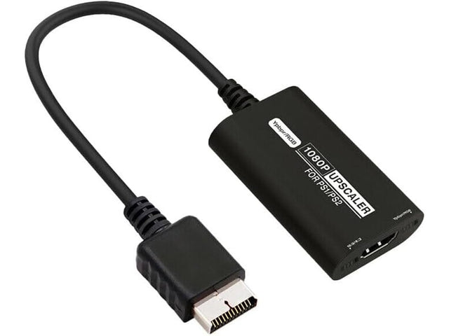 PS1 PS2 to HDMI Converter 1080p Upscaler, YPbPr/169 Adapter, for PS1/PS2 Console to HDTV