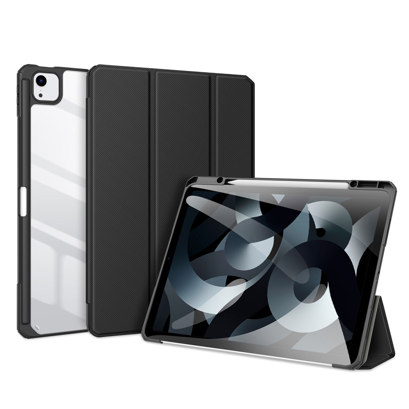 Leather Case for iPad Air 13 2024, Non-Slip, Sleep/Wake, Black