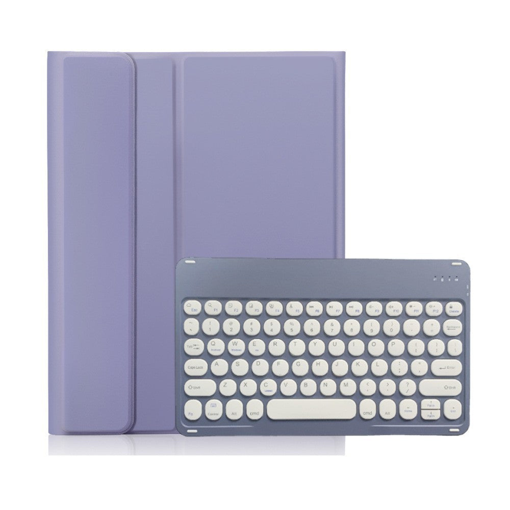 Keyboard Case for Samsung Galaxy Tab S10 FE Plus 13.1", SM X620, Round Keys, Purple