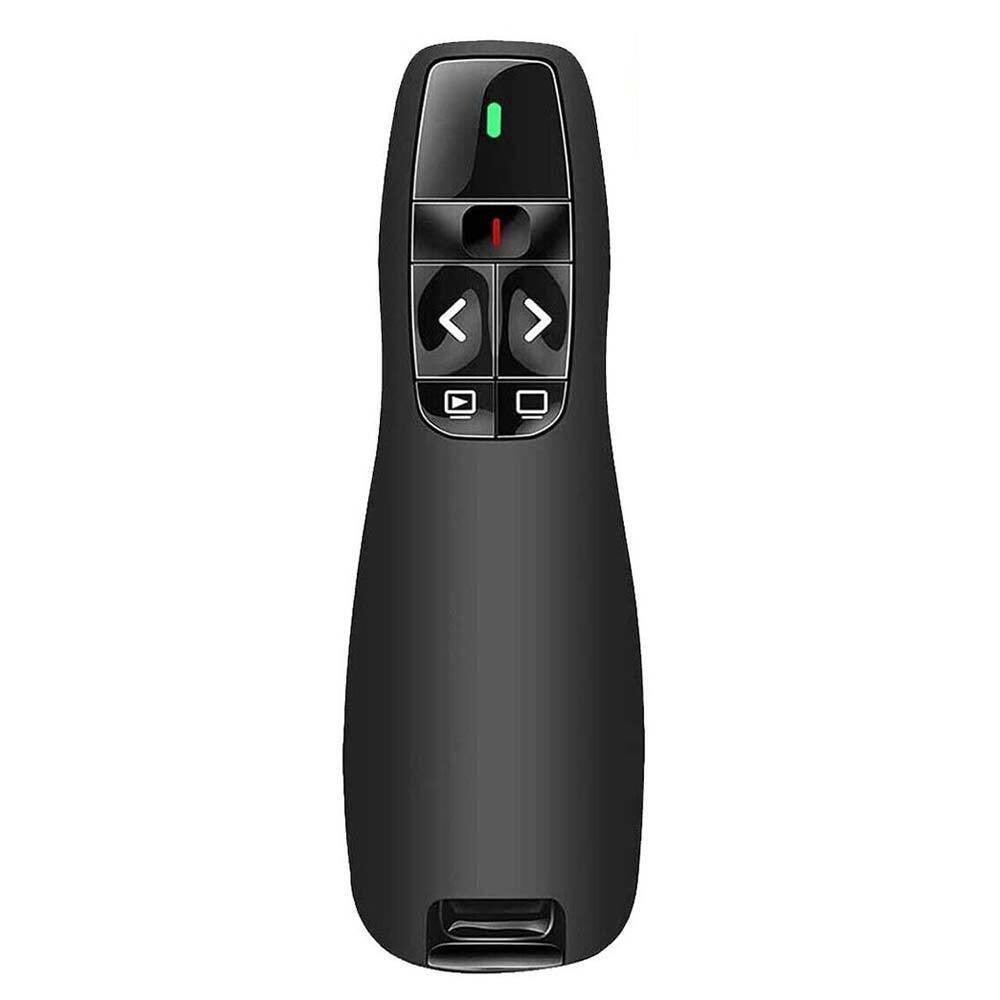 Wireless Presenter Remote Control for PowerPoint, Plug & Play, 30m Range, Black