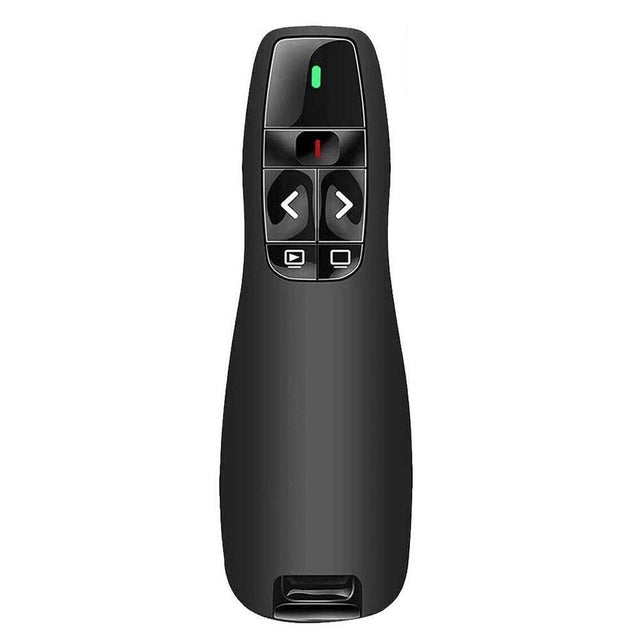 Wireless Presenter Remote Control for PowerPoint, Plug & Play, 30m Range, Black