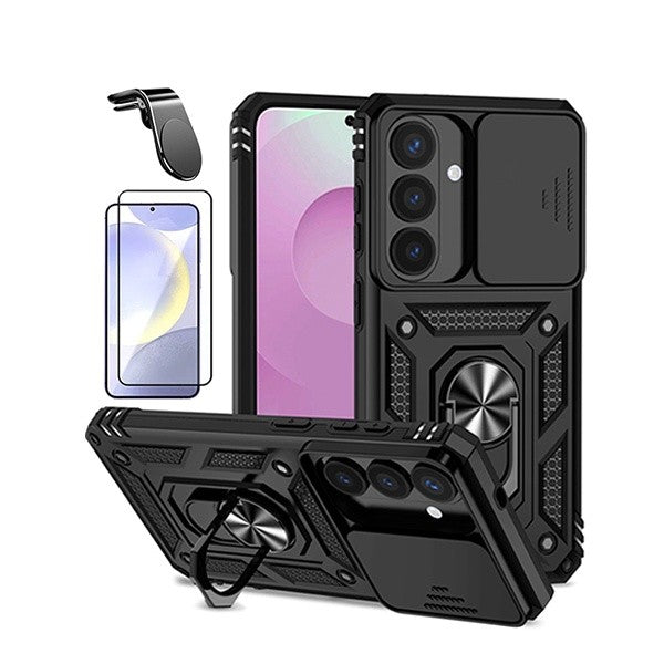 Magnetic Slide Window Case Kit for Samsung Galaxy S26, 3-in-1 with Screen Protector
