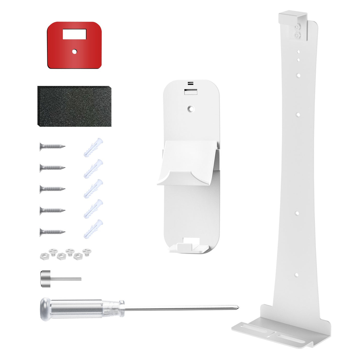 Wall Mount for PS5/PS5 Pro/Slim, White, Iron, Secure & Space-Saving