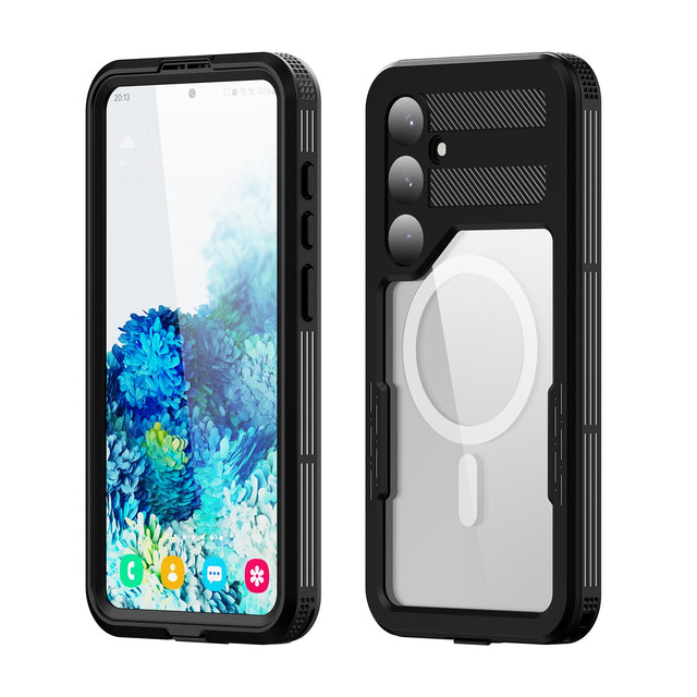 Magsafe Case for Samsung Galaxy S24 Plus, Waterproof Protective, Black