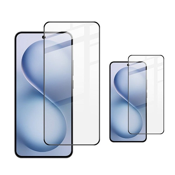2-Pack Gorilla Glass Screen Protector Compatible with Oppo A6 Pro, Clear/Black