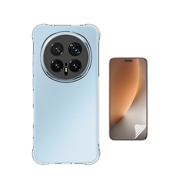 Super Protection Back Cover Kit with Hydrogel Screen Protector for Honor Magic8 Pro, Transparent