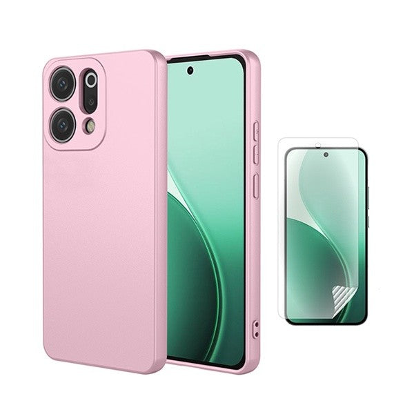Silicone Hydrogel Screen Protector Kit for Oppo Reno14, Pink, Front Film