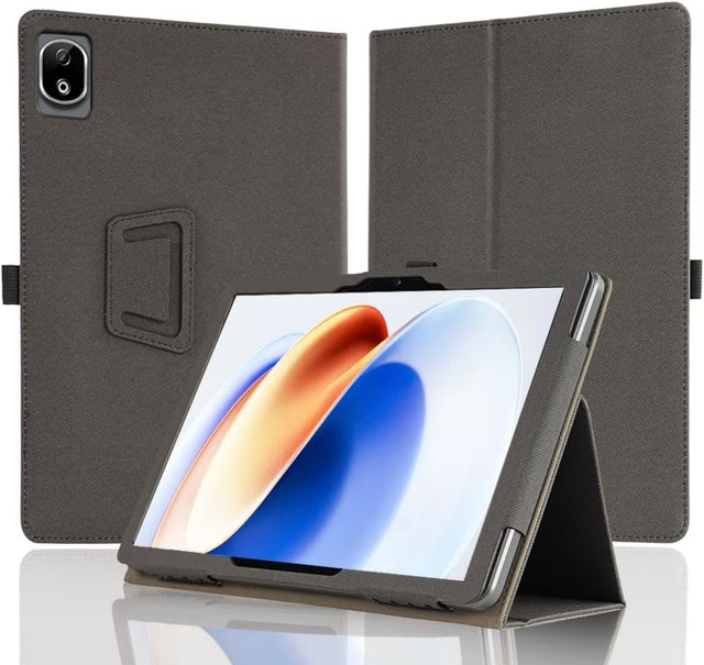 11" Tablet Case for DOOGEE T30E, PU Leather, Hand Strap, Stand Function, Protective