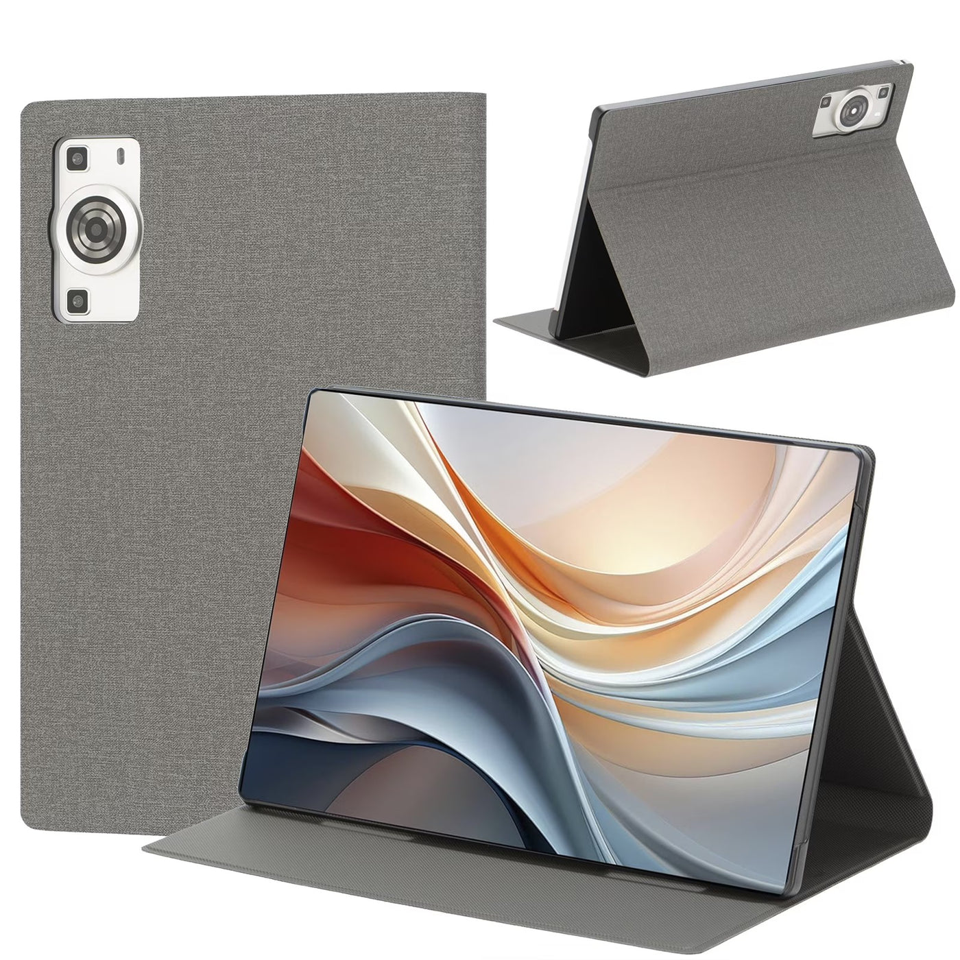 Case Compatible with Hwkond Upgraded 10.1" Tablet, PU Leather, Stand, Shockproof, Thin