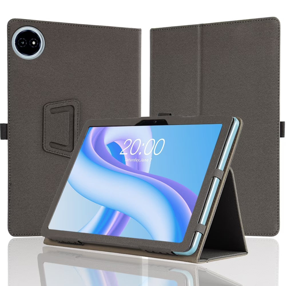 Tablet Case for DigiLand 10 R10 Pro 10.1", PU Leather, Hand Strap, Stand, Shock Resistant